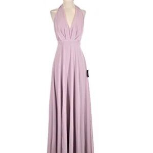 Lulu's Lavender Halter Maxi Dress